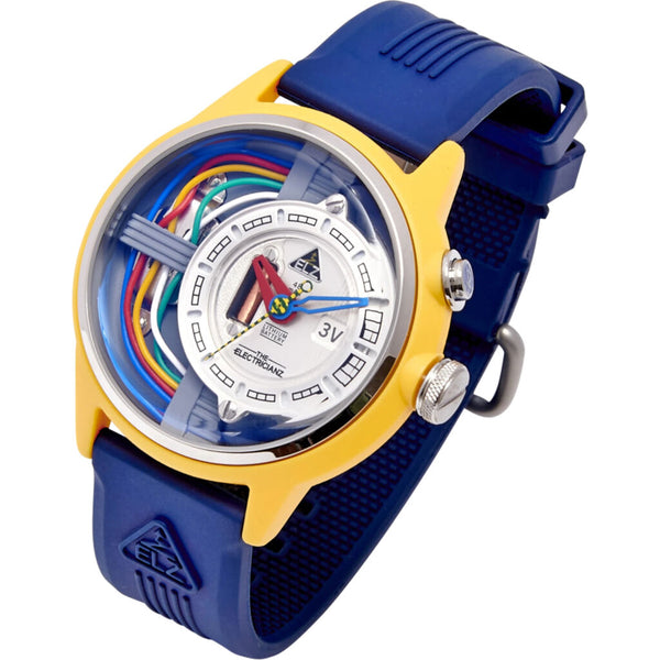 The Electricianz Electric Code watch | Cable Z Blue Rubber Edition