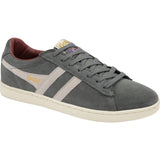 Gola Men's Equipe Suede Sneakers | Graphite/White/Burgundy