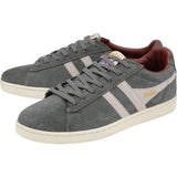 Gola Men's Equipe Suede Sneakers | Graphite/White/Burgundy