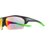 Nike Terminus Mirrored Sunglasses|Matte Black / Neptune Green Grey W/ Infrared Mirror EV1031-036