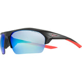 Nike Terminus Mirrored Sunglasses|Matte Black / Noble Red Grey W/ Blue Mirror EV1031-064