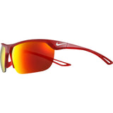 Nike Trainer S Mirrored Sunglasses|Matte University Red/White Grey W/ Red Mirror EV1064-616
