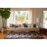Revival Rugs Ehlias Hand Knotted Rug | Sandstone/Navy