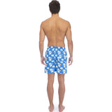 Tom & Teddy Men's Elephant Swim Trunk | Chalky Blue / S