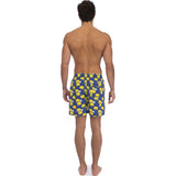 Tom & Teddy Men's Elephant Swim Trunk | Navy & Yellow / S