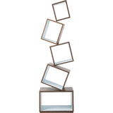 Malagana Equilibrium Walnut Wood Bookcase | Celeste EQ-100 CE