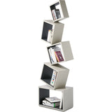 Malagana Equilibrium Modern Light Bookcase | Coal EQ-101 CO