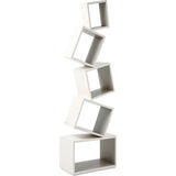 Malagana Equilibrium Modern Light Bookcase | Ivory EQ-101 IV