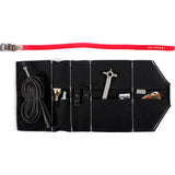 EH Works Essential Bike Tool Roll | Black with Red Strap ESSBLKR