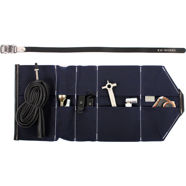 EH Works Essential Bike Tool Roll | Navy with Black Strap ESSNBLK
