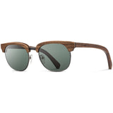 Shwood Eugene Original Sunglasses | Walnut & Silver / G15 Polarized
