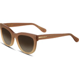 Velvet Eyewear Farrah Toastie Almond Sunglasses | Brown Fade V017TA01