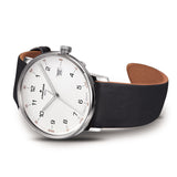 Junghans Form Mega Radio-Controlled Watch | Black Leather Strap 058/4931.01