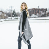 Faribault Women's Herringbone Wool Blanket Vest | Mahogany 14848 One Size