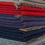 Faribault Northern Lights Wool Throw -Smoke BTEWGY1892