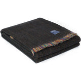Faribault Northern Lights Wool Throw -Black BTEWBK1946
