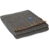 Faribault Northern Lights Wool Throw -Fleet Blue BTEWBL1922