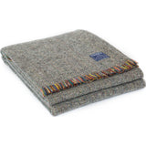 Faribault Northern Lights Wool Throw -Pewter BTEWGY1885