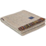 Faribault Northern Lights Wool Throw -Smoke BTEWGY1892