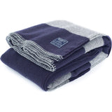 Faribault Tailgating Wool Throw | Purple/Grey -Gold Edging BTRSNVXX90