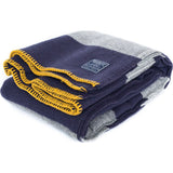 Faribault Tailgating Wool Throw | Purple/Grey -Silver Edging BTRSNVX090