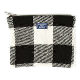 Faribault Buffalo Check Large Pouch | White/Black