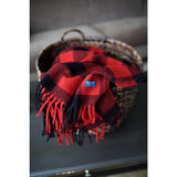 Faribault Buffalo Check Wool Throw | Green/Black 12240 50x60