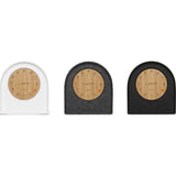 LEFF Amsterdam Felt Table Clock | Black/Brass