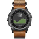 Garmin Fenix 3 Sapphire Multi-Sport GPS Watch | Gray/Leather 010-01338-80