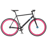 Sole Bicycles Fiance Fixed Single Speed Bike | Matte Black Frame/Pink Rims Sole 031-52