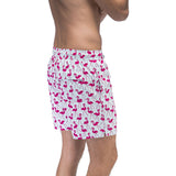Tom & Teddy Flamingo Swim Trunk | Fuschia / XL
