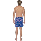 Tom & Teddy Men's Flamingo Swim Trunk | Rose & Blue / S