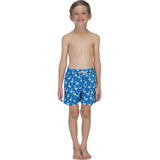 Tom & Teddy Boy's Flamingo Swim Trunk | Sky Blue / 9-10