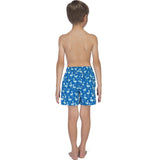 Tom & Teddy Boy's Flamingo Swim Trunk | Sky Blue / 1-2