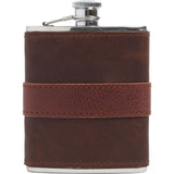 Moore & Giles Leather-Wrapped Flask