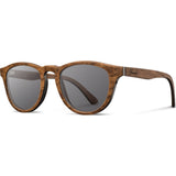 Shwood Francis Wood Sunglasses | Walnut - Grey WOFWG