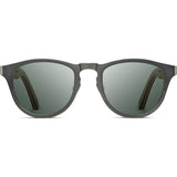 Shwood Francis Titanium Sunglasses | Gun Metal & Walnut / G15 Polarized WTFGWFP