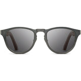 Shwood Francis Titanium Sunglasses | Gun Metal & Walnut / Grey WTFGWG
