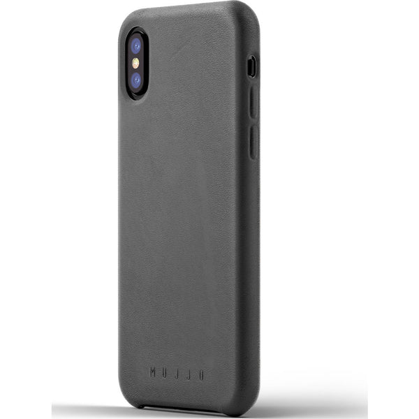 Mujjo Leather Case for iPhone X | Gray MUJJO-CS-095-GY