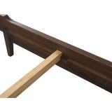 Currant Eastern King Platform Bed - Oiled Walnut