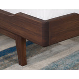 Currant Eastern King Platform Bed - Oiled Walnut