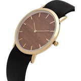 Analog Classic Makore Wood Watch | Black Strap GB-CM