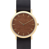 Analog Classic Makore Wood Watch | Black Strap GB-CM