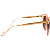 DIFF Eyewear Bella Sunglasses | Ginger Crystal + Light Brown Gradient Lens