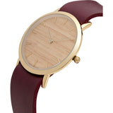 Analog Classic Silverheart Wood Watch | Cherry Strap GC-CS