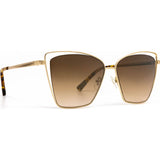 DIFF Eyewear Becky III Sunglasses | Gold + Brown Gradient Lens