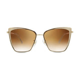 Diff Eyewear Becky Sunglasses | Gold + Flash Brown Gradient Lens