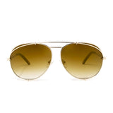 Diff Eyewear Koko Sunglasses | Gold + Brown Gradient Lens