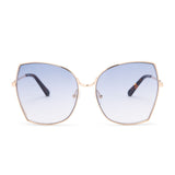 Diff Eyewear Donna Sunglasses | Gold + Blue Gradient