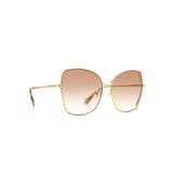 Diff Eyewear Donna Sunglasses | Gold + Pink Gradient